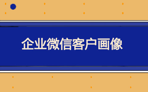 企业微信客户画像的作用是什么